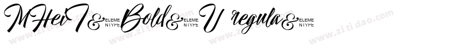 MHeiT-Bold-U regula字体转换
